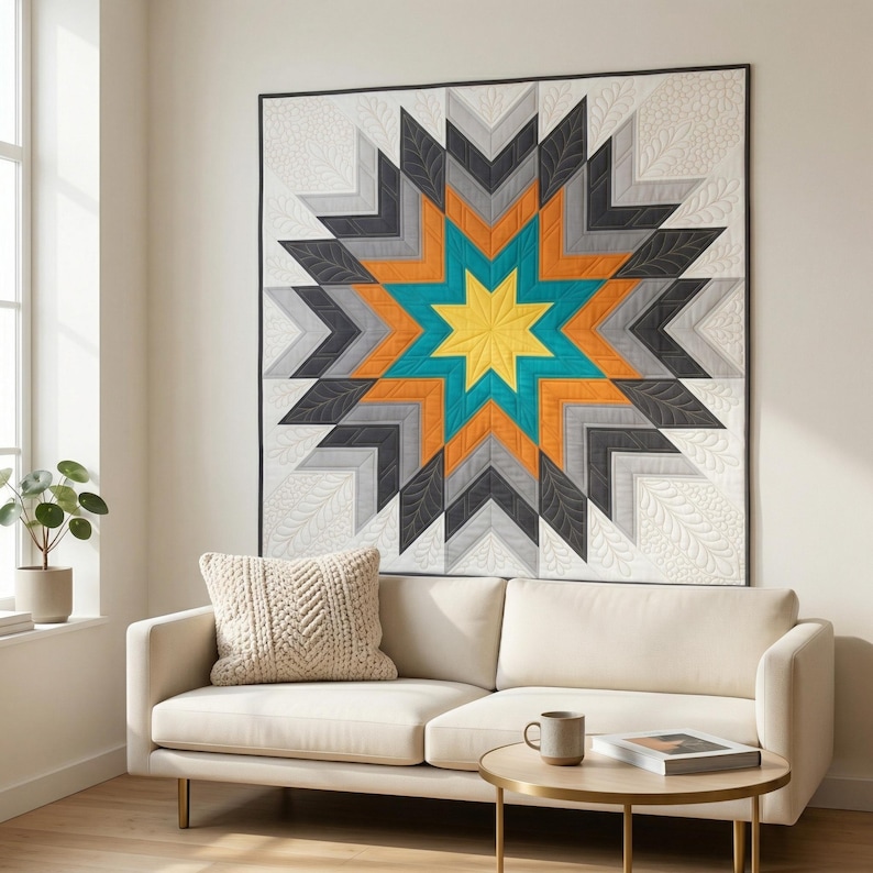 Frontier Design Pattern Americana Star Quilt Pattern Bundle - Set of 4 PDF Quilt Patterns ...