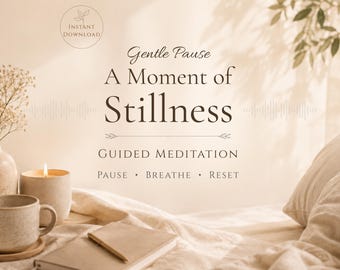 A Moment Of Stillness Meditation | Guided Mindfulness Meditation Audio | Stress Relief & Relaxation | Self Care Ritual | Reflection Guide