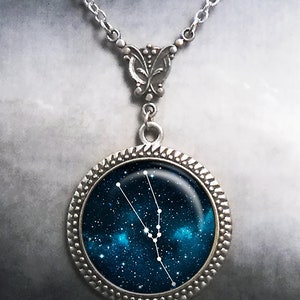 Taurus Constellation necklace, Taurus necklace Celestial jewelry Zodiac jewelry star chart constellation astrology birthday gift