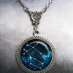 Gemini Constellation necklace, Gemini necklace Celestial jewelry Zodiac jewelry Zodiac necklace star constellation astrology birthday gift