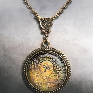Shaman Spirit necklace, ancient aboriginal cave art protective spirit jewelry mystic symbolic jewelry shamanism or spiritual jewelry G304