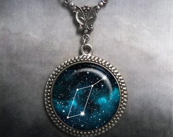 Lyra Constellation necklace, star constellation gift for singer astronomy jewelry celestial jewelry musician gift music teacher gift G271