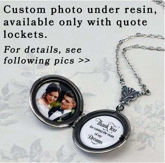 Custom Listing for photo under resin, photo locket insert, ADD-ON ITEM only to go with our quote lockets