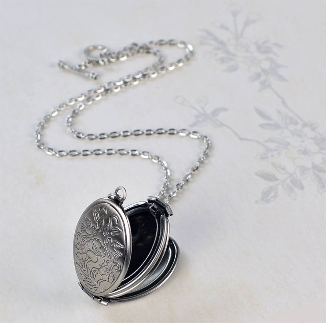Folding Floral Locket, Family Locket Mother's Day Gift for Mom Gift for ...