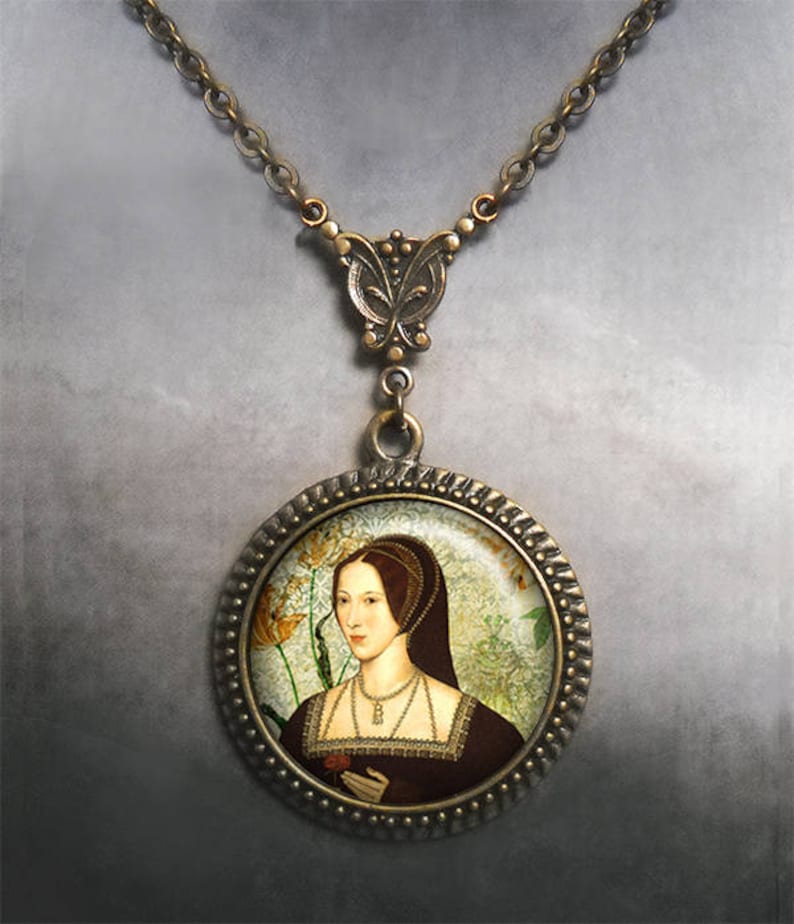 Anne Boleyn Necklace Anne Boleyn Jewelry Tudor Rose Necklace Etsy