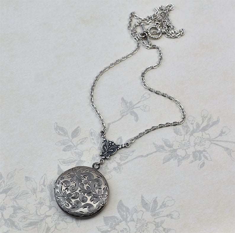 If you/'re going through Hell Keep Going quote locket motivation encouragement gift strength and determination quote jewelry photo locket