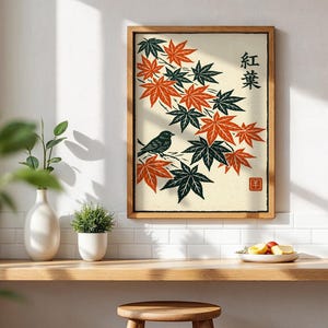Vintage Japanese Lithograph - Etsy