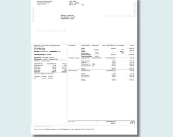 Recibo de pago del empleado, plantilla de recibo de pago, comprobante de pago, estado de cuenta de ganancias, nómina del empleado, recibo de pago quincenal, PDF de recibo de pago editable