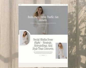 Minimale Business Website Vorlage-Portfolio-Wordpress Theme-Büro Website Template-Kadence Child Theme-Responsive Service Website