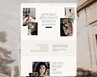Elementor Wordpress Template für Hochzeitsfotografie-Feminines Wordpress Theme-Modern Business Website-Elementor Portfolio Website-Isla Theme