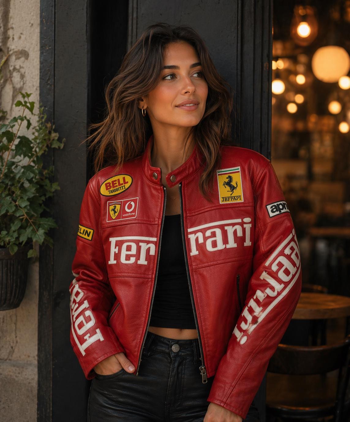 Leather ferrari jacket - Etsy 日本