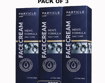 Pack of 3 Men's Face Cream Particle – Daily Hydration, Anti-Aging Repair Made Easy