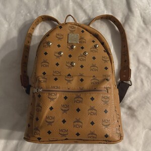 Studded Vegan Leather Backpack - Etsy display picture 3