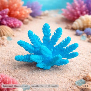 Diseño STL de decoración de coral / Modelo de arrecife ramificado para impresión 3D / Descarga instantánea