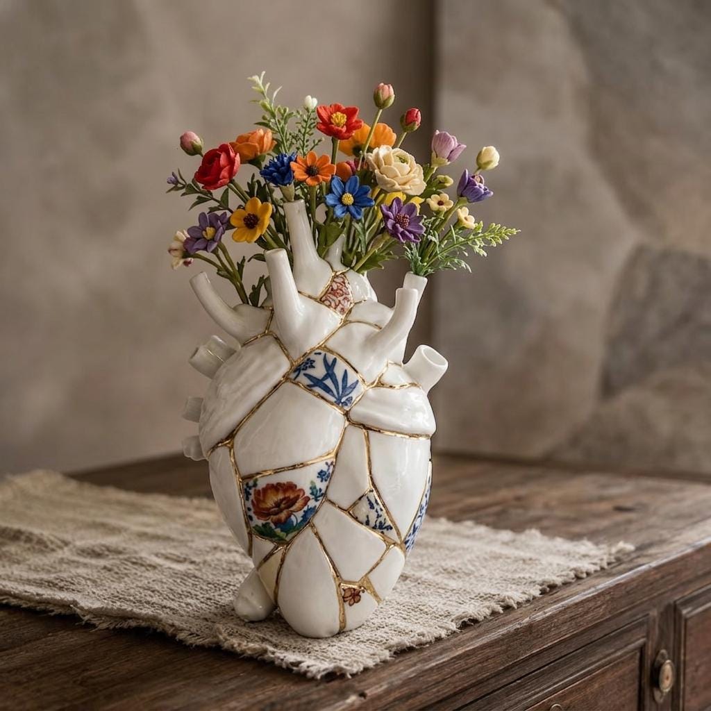 イタリア製　アンティーク陶器花瓶 イタリアのヴィンテージ花瓶 - Etsy 日本