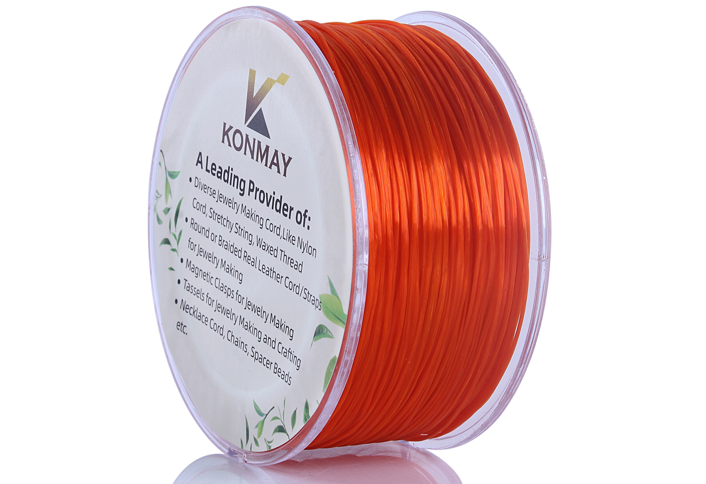 5 Rolls--0.8mm Flat Stretchy Bracelet Strings, 90 Yards Crystal Elastic ...