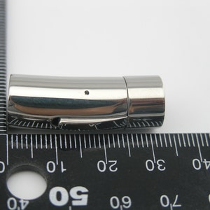 Various Colors and Sizes--5pcs 316L Grade Barrel Tube/Bayonet Stainless Steel Necklace Clasps Bracelet Clasps for Jewelry Making