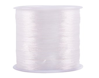 1 Rollen 0,8mm Flache Dehnbare Armband Schnüre, 450 Yards Kristall Elastische Faden für Schmuck Armbänder machen, Perlen
