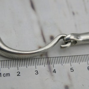 5 Sets 5.0mm Antique Silver Hook Clasp for Wrapping Bracelet Design image 2