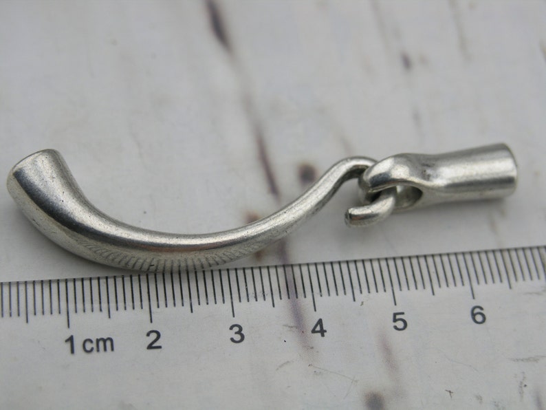 5 Sets 5.0mm Antique Silver Hook Clasp for Wrapping Bracelet Design image 2