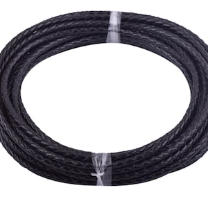 Cordón de cuero trenzado de 3,0 mm, 5 yardas, para hacer pulseras.