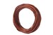 KONMAY 25 Yards Distressed Brown  1.0mm 1.5mm 2.0mm Round Real Leather Cord for Jewelry Making Necklace Bracelet Making Crafting Braiding 