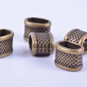 4 Colors Avai.20pcs Slider Spacer Beads for Licorice Leather 10.5mmx6.3mm image 2