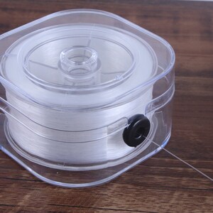 Clear Fishing Wire, Monofilament Nylon Fishing Line, Invisible Craft String Thread for Hanging Ornaments, Crafting, Balloon Arch