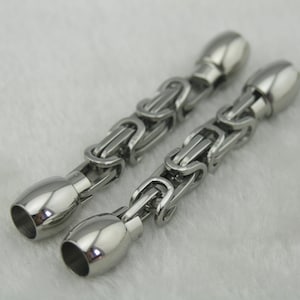3pcs Shiny 316L Magnetic Clasp Connected with Box Chain, Bracelet Connector, Bracelet Ends