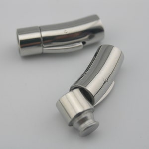 1pc Shiny Dia. 8.0mm High Grade 316L Stainless Steel Snap/Bayonet Clasp for Leather Cord