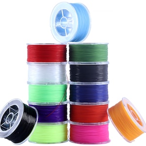 0.8mm Round Stretchy Cystal String for Bracelet with Organizing Case, Crystal Elastic Thread Cord for Jewelry Bracelets Making and Beading