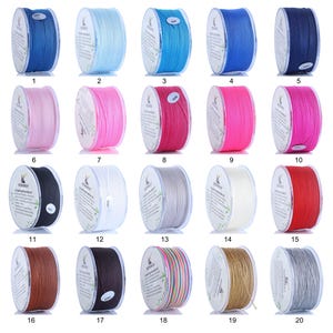 0.8mm Nylon String Cord, 130 Yards Chinese Knotting Cord for Jewelry Making, Beading,Chinese Knotting, Kumihimo, Macramé