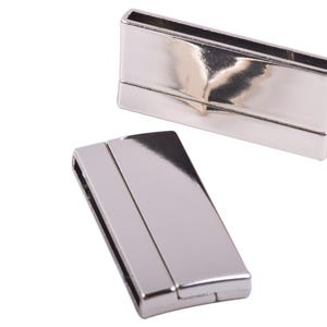 KONMAY 5 Sets 40.xx3.0mm Large Size Magnetic Bracelet Clasps for Jewellery Making, End Closures for Leather Cord