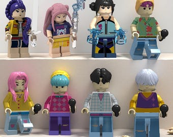 8PCS Kpop Demon Hunter Figurines Set, Personalized Saja Boys Huntrix, Rumi Mira Zoey Mini Figures ,Birthday Gifts For Kids