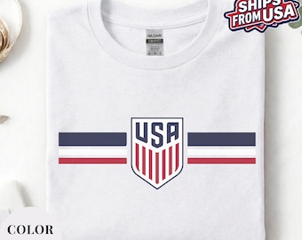 USA Soccer T-Shirt, World Cup 2026 Shirt, Patriotic Football Fan Gift Tee