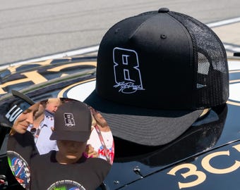 Premium Kyle Busch Hat, Rowdy Number 8 Trucker Hat, Embroidered Signature Baseball Hat, Richard Childress Racing Merch, NASCAR Fan Gift