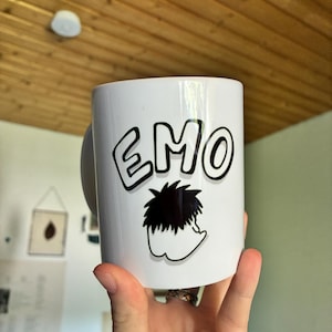 Emo Meme Mug - Cute "Your Daily Dose of Drama" Coffee Cup - Funny Gift for Friends & Gamers