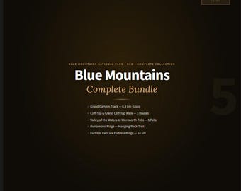 Blue Mountains Hiking Bundle — 5 Complete Day Hike Guides | Grand Canyon Cliff Top Wentworth Falls | NSW National Park | Save 20%