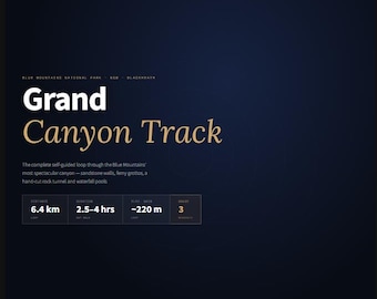 Grand Canyon Track Blue Mountains Day Hike Guide | Blackheath Loop Walk | Gorge Waterfalls | NSW National Park | Instant Download