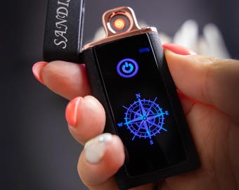 Accendino elettrico personalizzato / Accendino con incisione personalizzata / Accendino USB / Regalo per lui / Regalo per lei / Regalo personalizzato unico