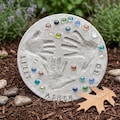 DIY Handprint Stepping Stone Kit with Letter Stamps | Minimalist Cement Garden Stone Keepsake |Baby Footprint Memorial Gift for Grandparents product logo