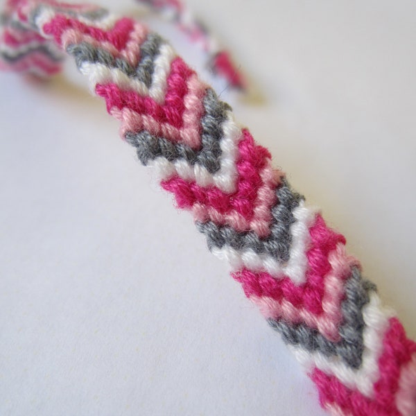 Chevron Friendship Bracelet - Candy Stripes