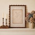Wavy Vintage Picture Frame, A3/A4/A5 Multiple Sizes Options, Scalloped Vintage Frame for Wall Art Decor, Gallery Wall Art, Housewarming Gift product logo
