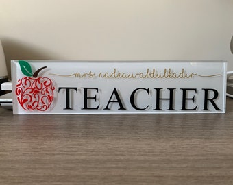 Personalized Teacher Tile