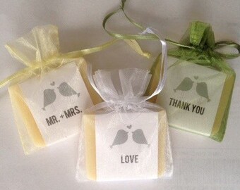 Love Birds Bridal Shower Soap Favors