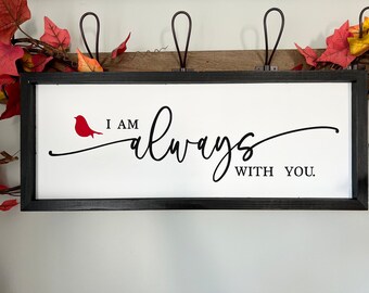 I Am Always With You Cardinal Wall Decor