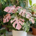 Rare Pink Tricolor Monstera Cutting - Variegated Tropical Plant product logo