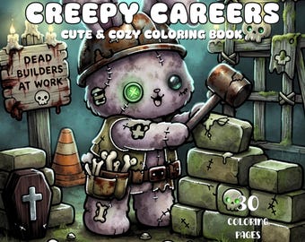 Libro da colorare spettrale, pagine da colorare carine per Halloween, pagine da colorare autunnali, pagine da colorare di fantasmi carini per adulti e bambini, pagine da colorare inquietanti stampabili in PDF