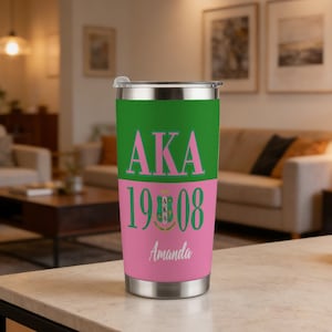 Alpha Kappa Alpha Travel Tumblers - Etsy