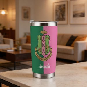 Alpha Kappa Alpha Travel Tumblers - Etsy